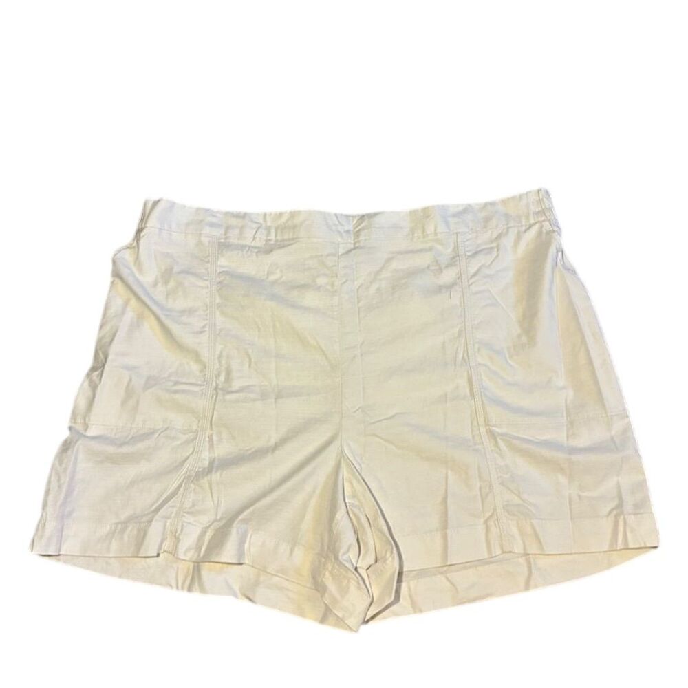 Lane Bryant Women's Cream‎ Soft Slub Shorts Size 26 Casual Summer
